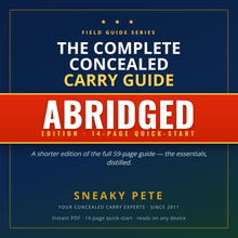 A page from The Concealed Carry Guide — Abridged