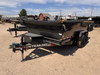 P.J. 2027 D7 83"x14' Scissor Dump Trailer | Tandem Axle 14K