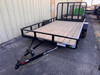 P.J. Trailers 2027 U8 83"X12' Utility Trailer | Single Axle Axle, Rear Rampgate