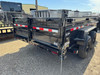 P.J. Trailers 2027 DL 83"X14' Low Profile Scissor Dump Trailer | Tandem Axle 14K, 6" Cylinder, Hydraulic Jack, 24" Sides, 7 Ga Floor