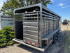 GR Trailers 2026 80"X24' Stock Trailer | Tandem Axle 14K, Straight Tack Double Doors, Rubber Floor, 48" Escape Door, Full Swing Rear Combo Gate
