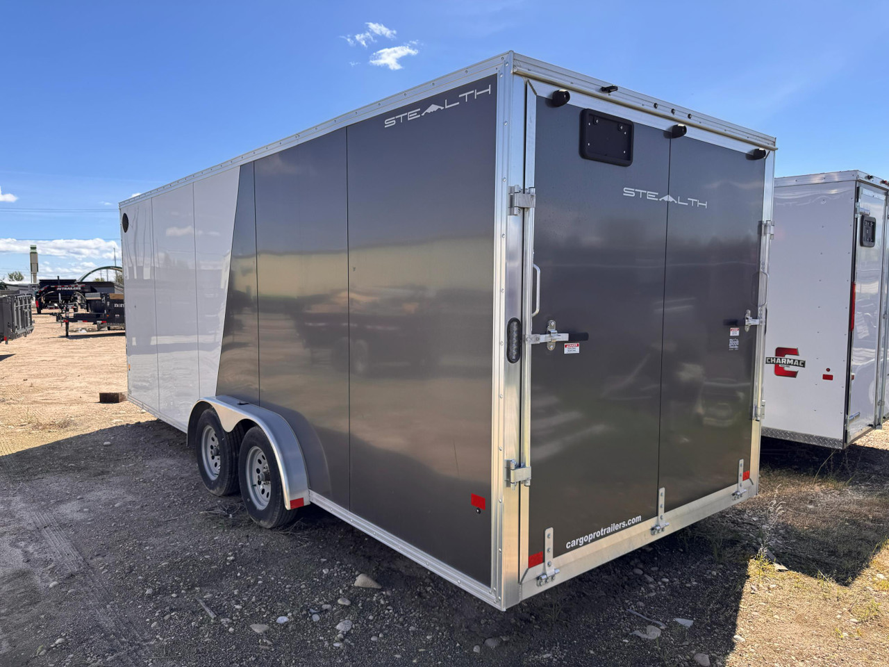 Alcom 2023 Stealth Limited 90"x20' V-Nose Cargo Trailer | Tandem Axle 7K