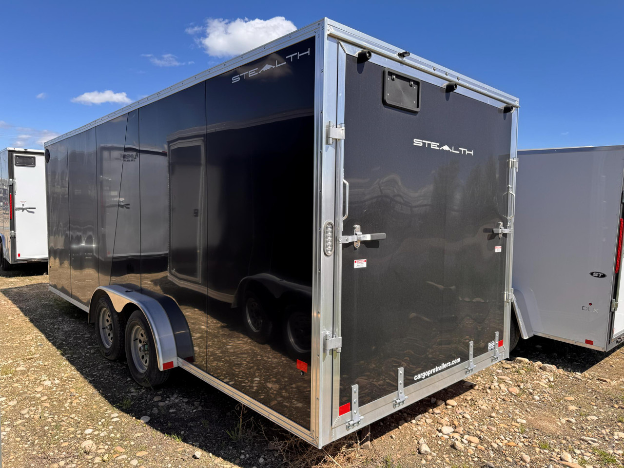 Alcom 2023 Stealth 90"x20' V-Nose Cargo Trailer | Tandem Axle 7K