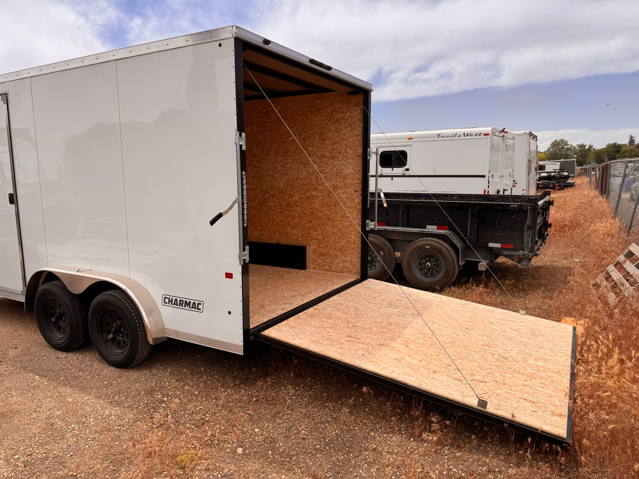 Charmac 2026 Atlas 90"x16' V-Nose Cargo Trailer | Tandem Axle 7K