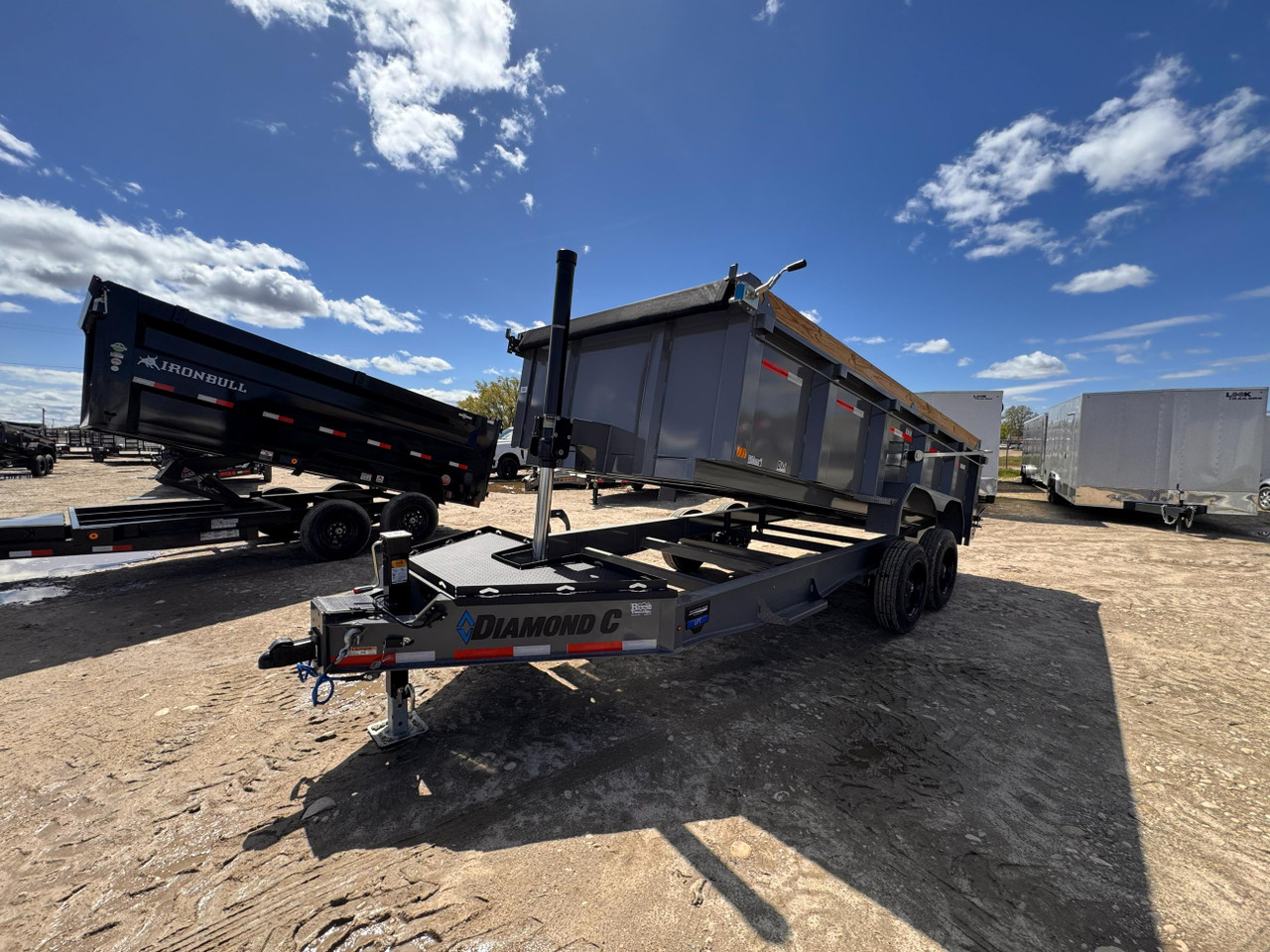 Diamond C 2026 LPT208 81"x16' Telescopic Dump Trailer | Tandem Axle 16K