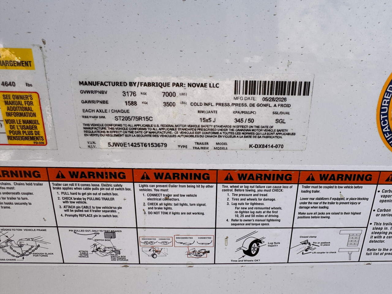 Look Trailers 2026 ST DLX 84"X14' V-Nose Cargo Trailer | Tandem Axle Axle 7K
