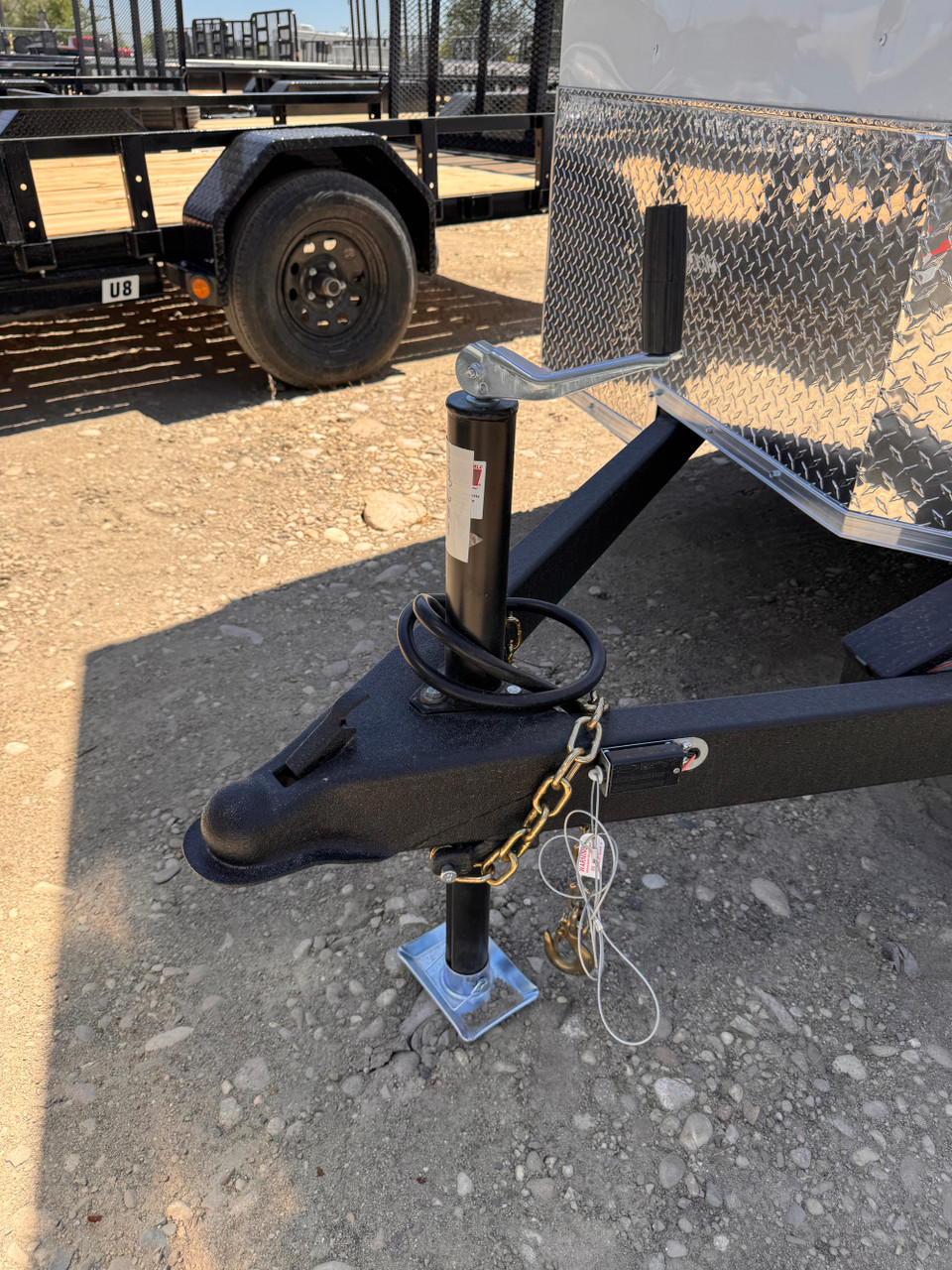Look Trailers 2026 ST DLX 84"X16' V-Nose Cargo Trailer | Tandem Axle Axle 7K, Rear Ramp Door, Passenger Side Door, 7' Tall