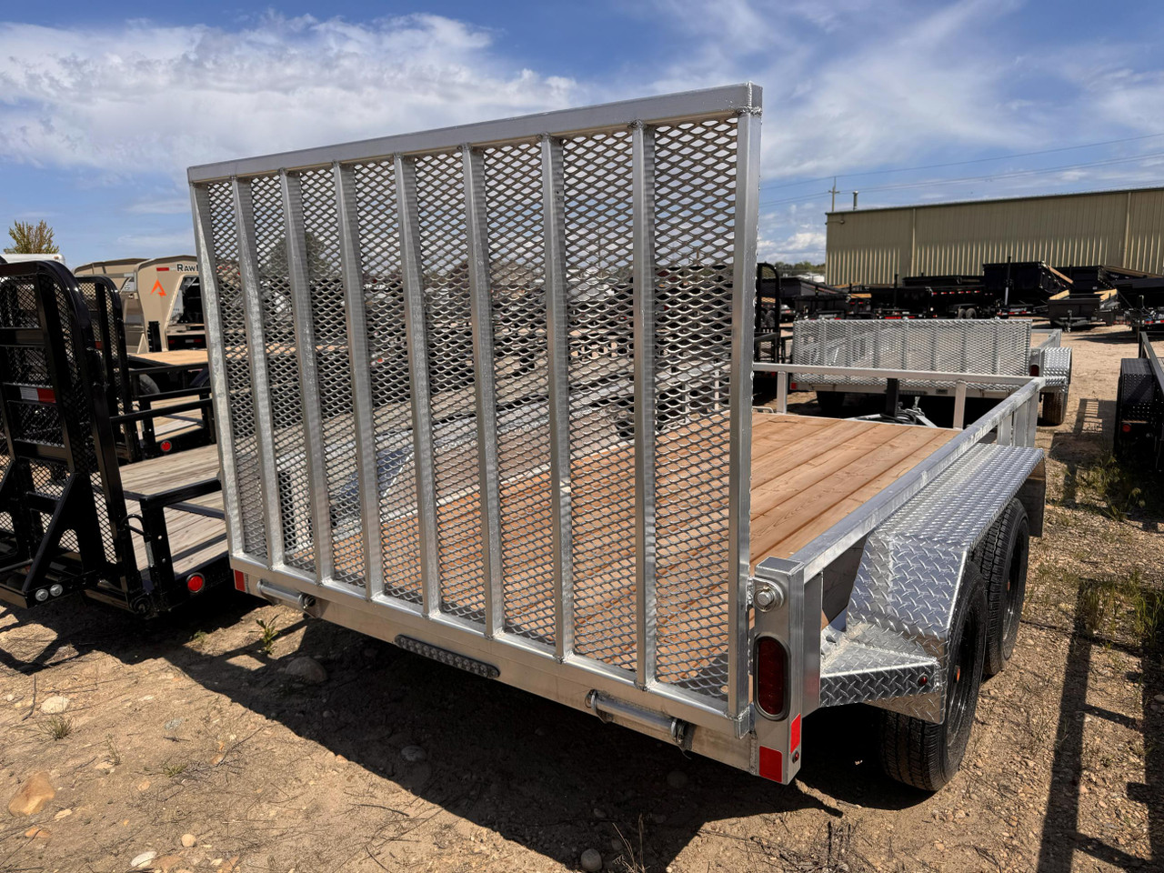 Nordtek 2025 72"x12' Utility Trailer | Tandem Axle 7K, Wood Deck, Brakes Both Axles, Bi-Fold Gate