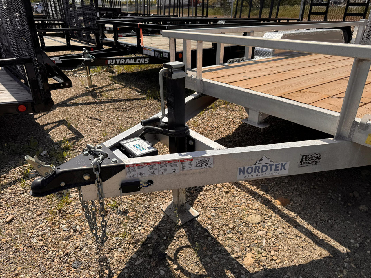 Nordtek 2025 72"x12' Utility Trailer | Tandem Axle 7K, Wood Deck, Brakes Both Axles, Bi-Fold Gate