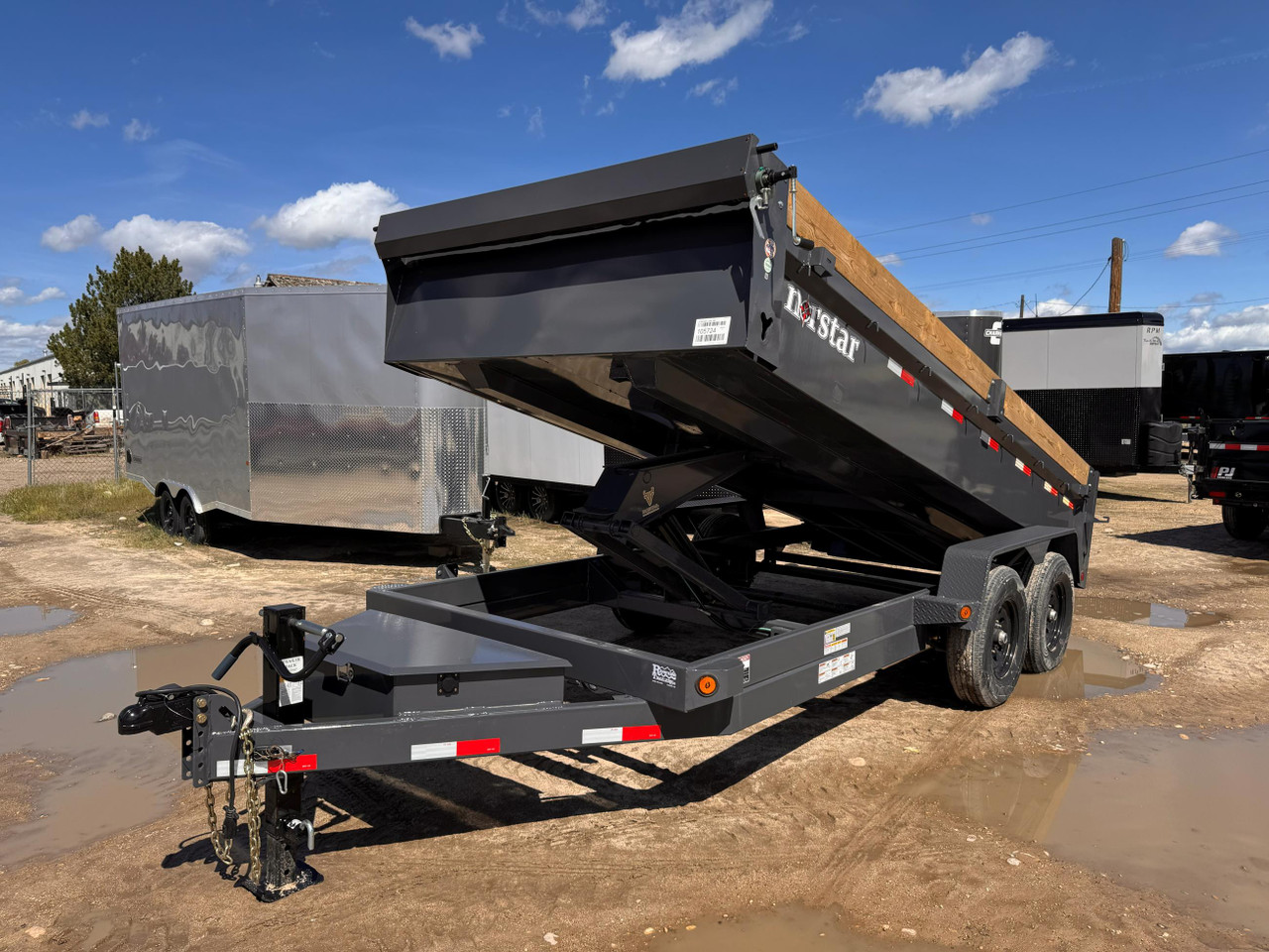 Norstar 2026 DCB 83"x16' Scissor Dump Trailer | Tandem Axle 14K
