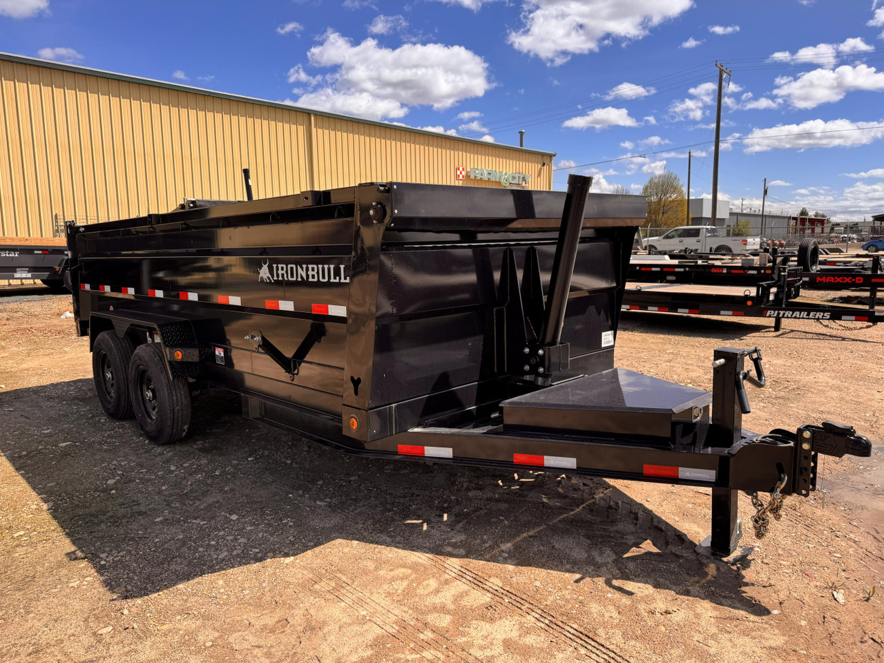 Iron Bull 2025 DTB 83"x16' Telescopic Dump Trailer | Tandem Axle 14.999K