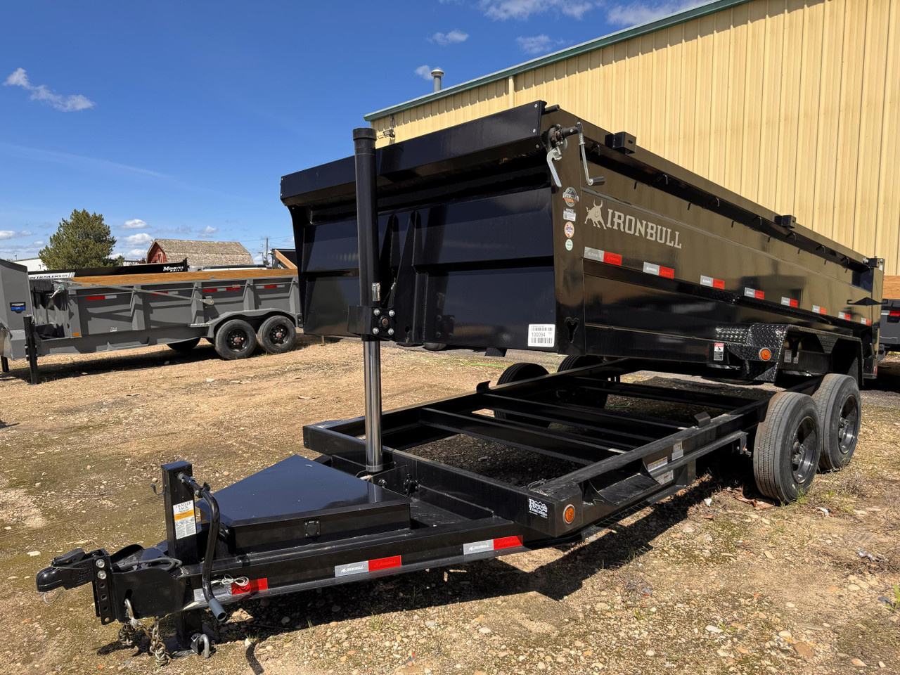 Iron Bull 2025 DTB 83"x16' Telescopic Dump Trailer | Tandem Axle 16K