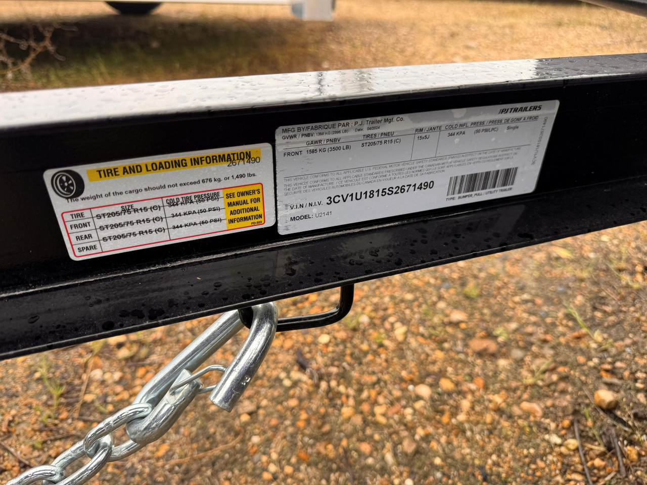 P.J. 2025 U2 72"x14' Utility Trailer | Single Axle