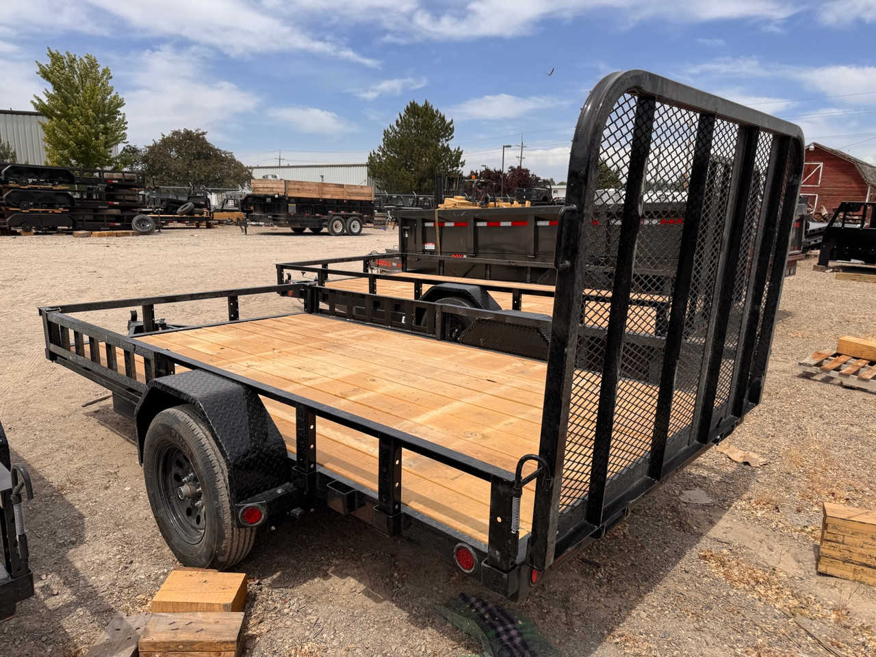 P.J. 2027 U7 924"x12' Utility Trailer | Single Axle