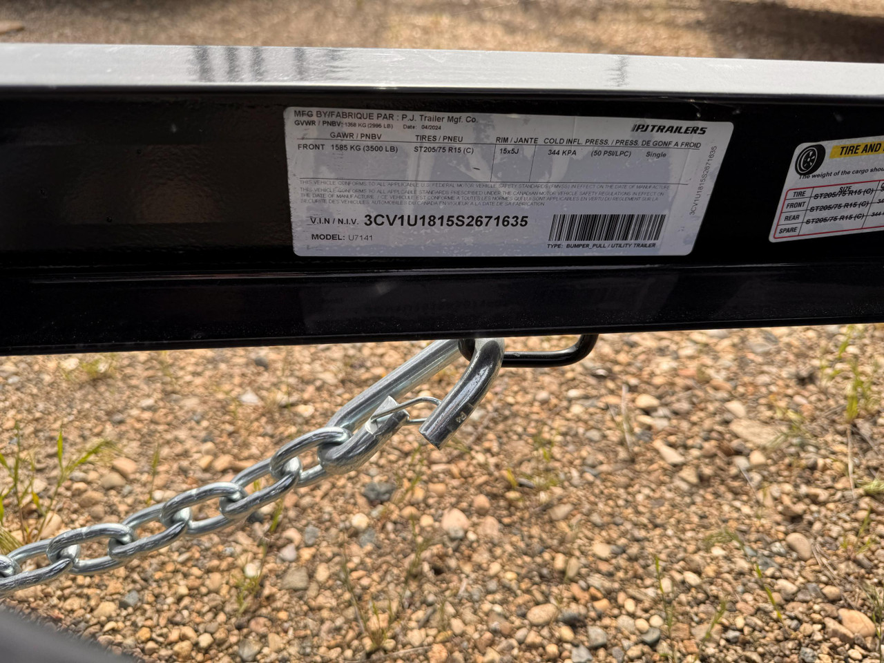P.J. 2025 U7 77"x14' Utility Trailer | Single Axle