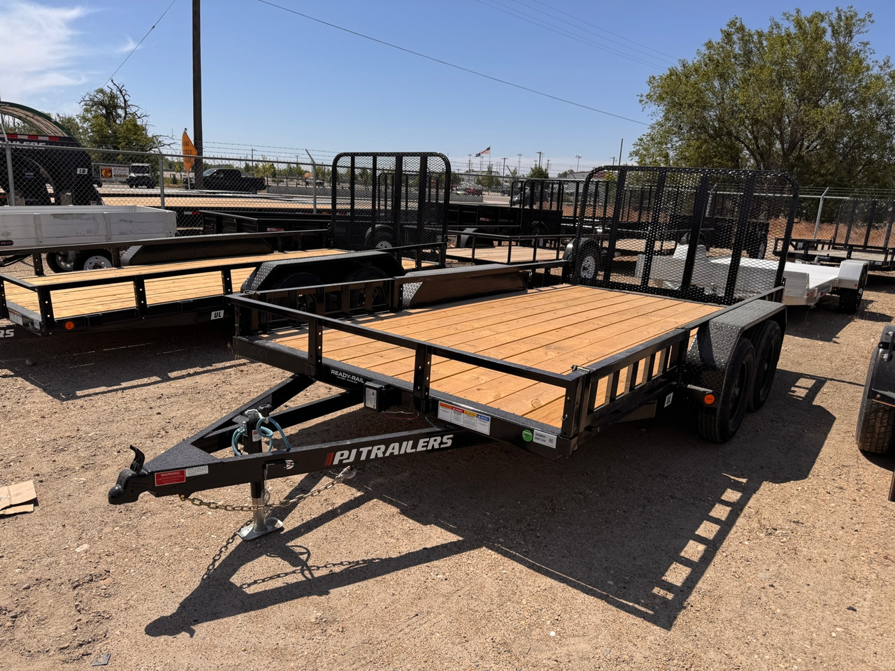 P.J. 2027 UL 83"x14' Utility Trailer | Tandem Axle