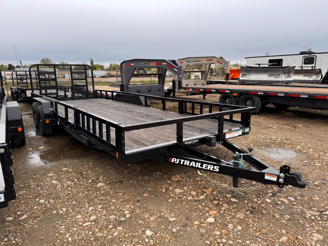 P.J. 2025 UL 83"x22' Utility Trailer | Tandem Axle 10K