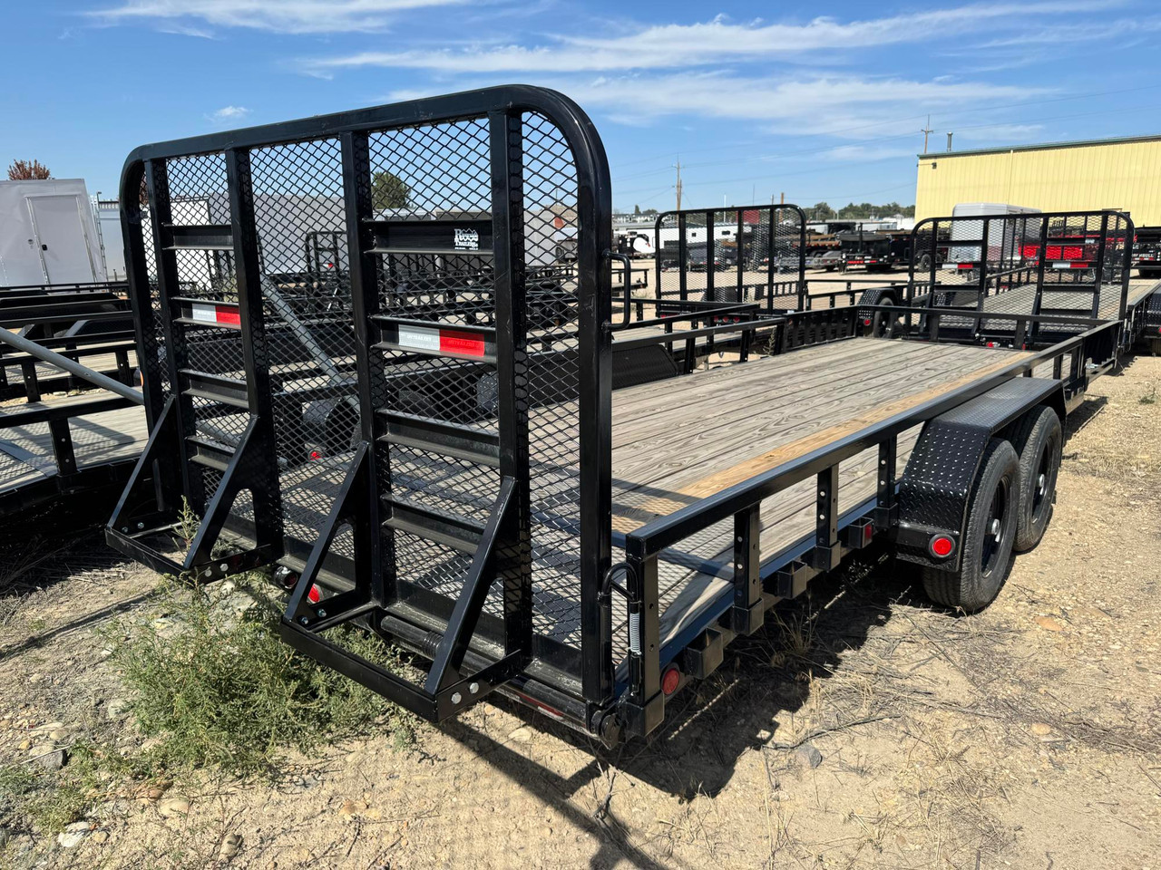 P.J. Trailers 2025 UL 83"X22' Utility Trailer | Tandem Axle 9.899K, HD Ramp Gate, Fenders, Square Tube Rails, 12" OC Crossmembers, Dovetail