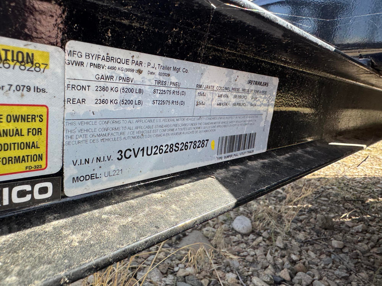 P.J. Trailers 2025 UL 83"X22' Utility Trailer | Tandem Axle 9.899K, HD Ramp Gate, Fenders, Square Tube Rails, 12" OC Crossmembers, Dovetail