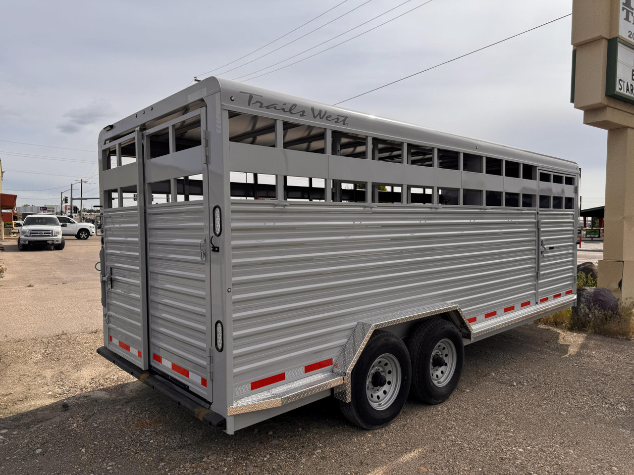 Trails West 2026 Hotshot 84"x20' Stock Trailer | Tandem Axle 18.667K