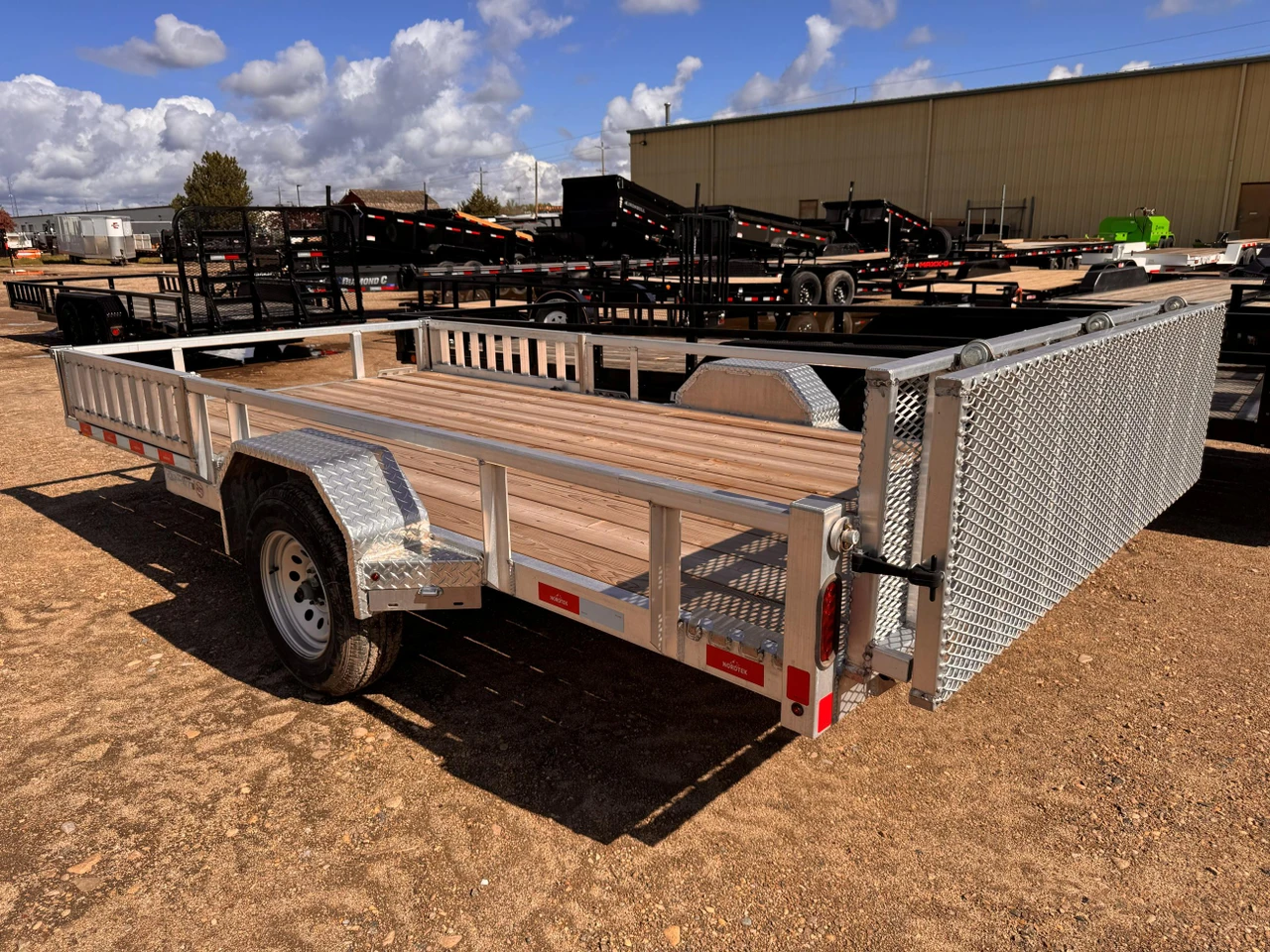 Nordtek Trailers 2025 82"X14' Utility Trailer | Single Axle Axle 3K, ATV Side Load, Solid Rear Gate