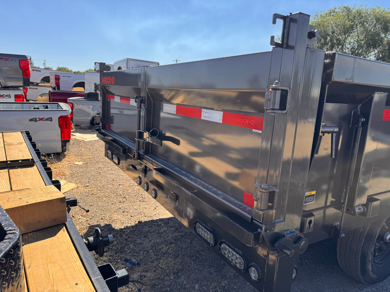 Maxx-D Trailers 2027 D9X 96"X16' Deckover Dump Trailer | Tandem Axle Axle 14K, Hydraulic Jack