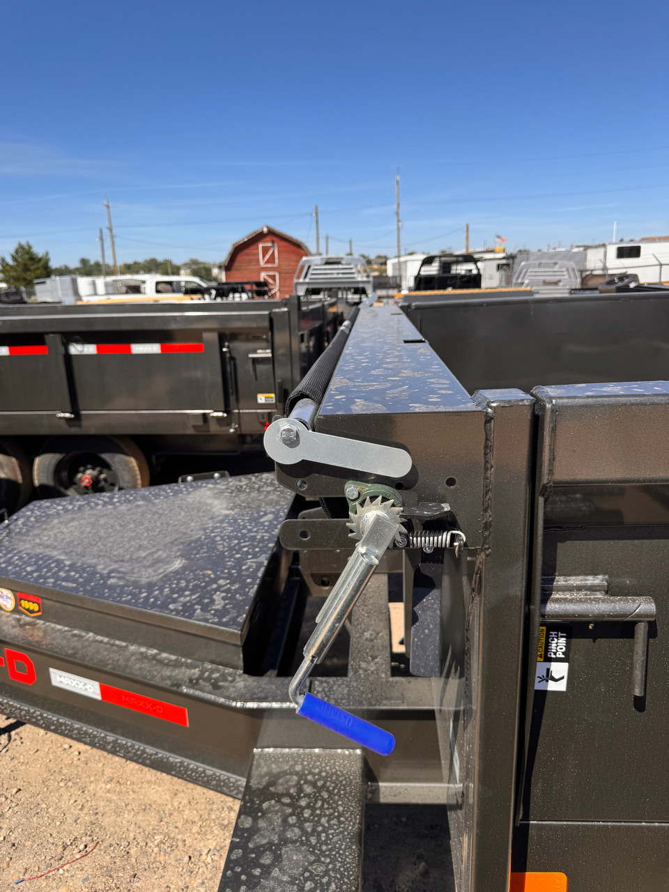 Maxx-D Trailers 2027 D9X 96"X16' Deckover Dump Trailer | Tandem Axle Axle 14K, Hydraulic Jack