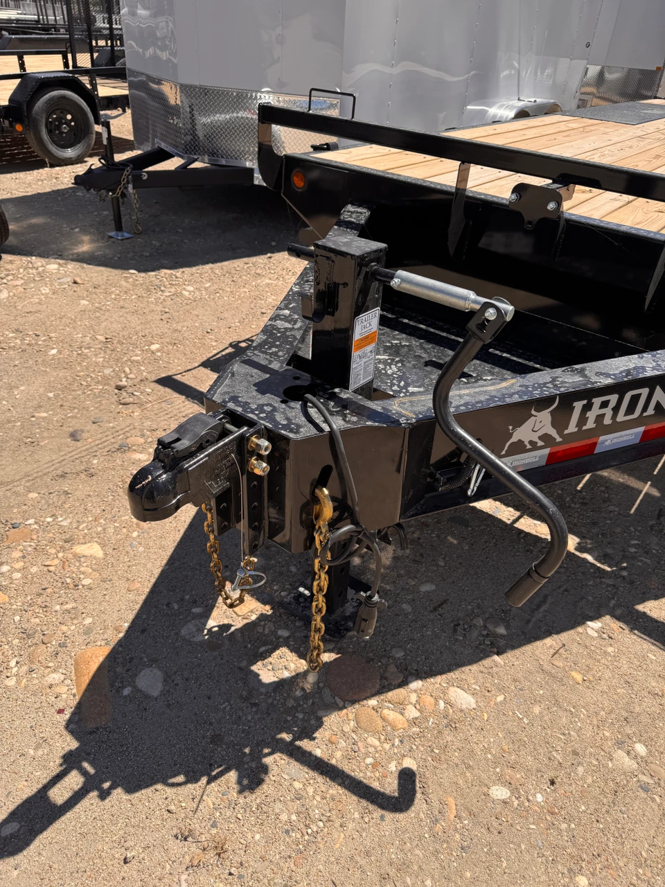 Norstar / Iron Bull Trailers 2026 FDP 102"X20' Deckover Flatbed Trailer | Tandem Axle Axle 14K, 10" I-Beam, Straight Deck, Slide In Ramps, 10,000Lbs Jack