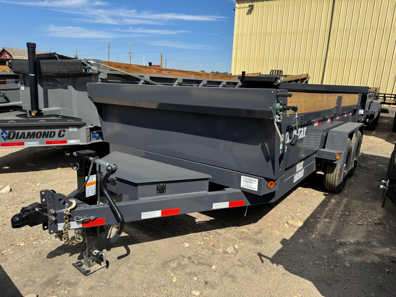 Norstar Trailers 2027 DCB 83"X14' Dump Trailer | Tandem Axle 14K, 20" Sides, Boards