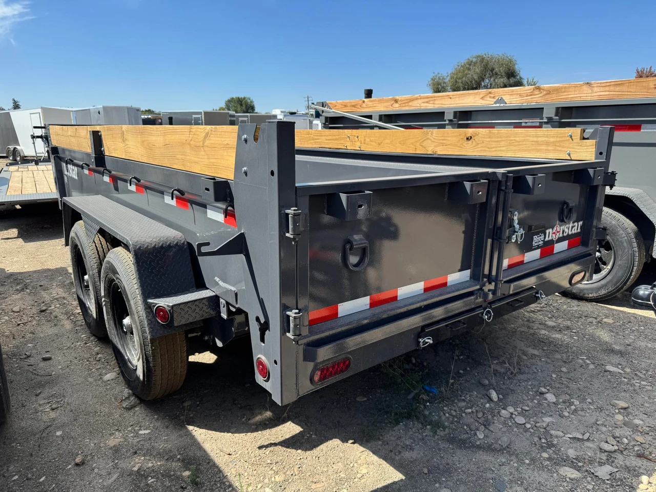 Norstar Trailers 2027 DCB 83"X14' Dump Trailer | Tandem Axle 14K, 20" Sides, Boards