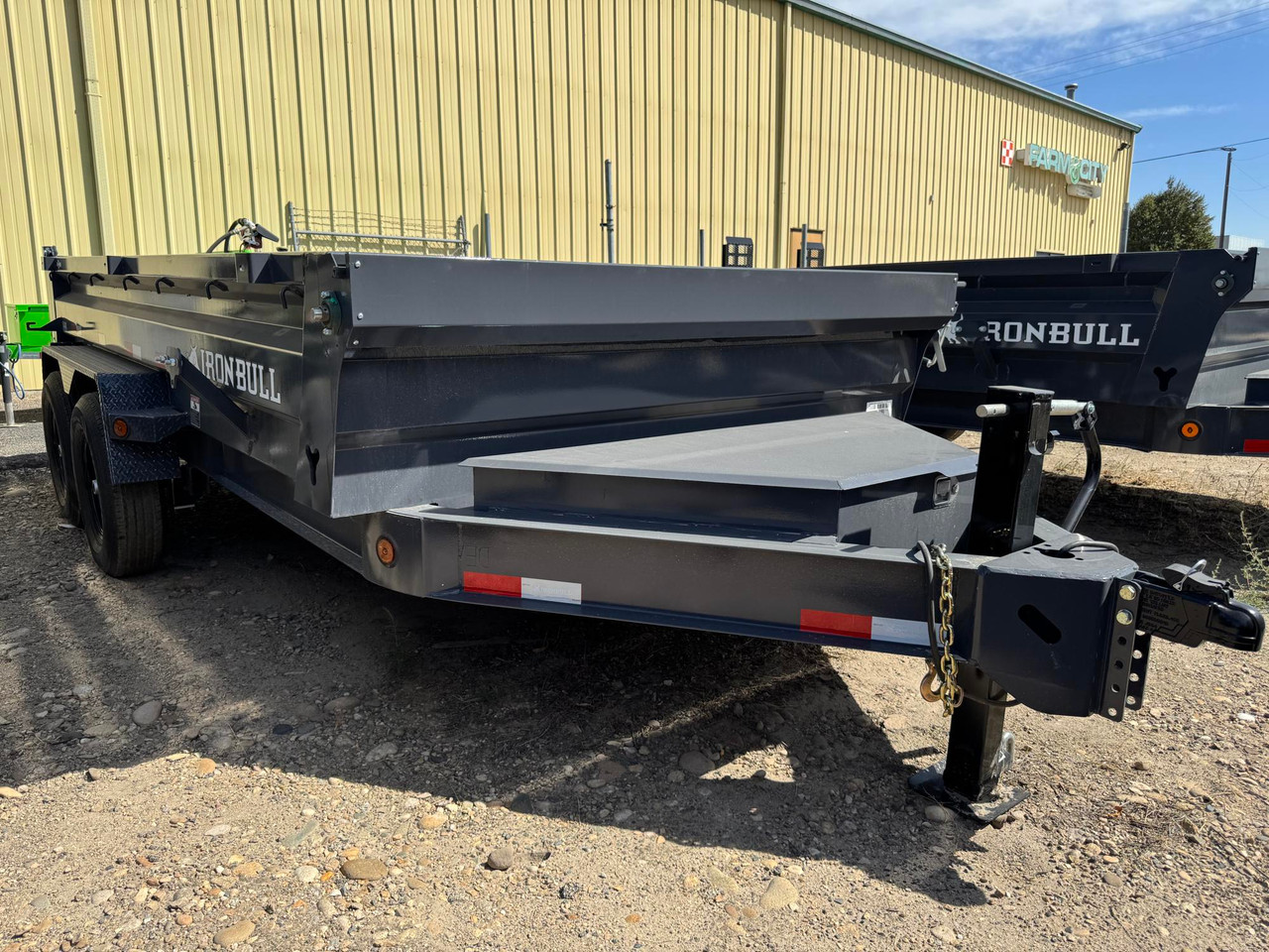 Iron Bull Trailers 2027 DWB 83"X14' Scissor Dump Trailer | Tandem Axle, 24" Sides, 7 Ga Floor, 10 Ga Sides, Ramp, Tarp Kit, 2 Way Gate