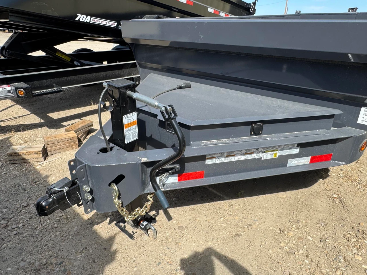 Iron Bull Trailers 2027 DWB 83"X14' Scissor Dump Trailer | Tandem Axle, 24" Sides, 7 Ga Floor, 10 Ga Sides, Ramp, Tarp Kit, 2 Way Gate