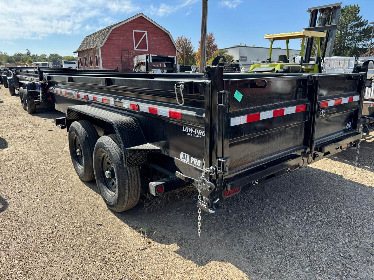 P.J. Trailers 2027 DL 83"X14' Low Profile Scissor Dump Trailer | Tandem Axle 14K, 6" Cylinder, Hydraulic Jack, 24" Sides, 7 Ga Floor