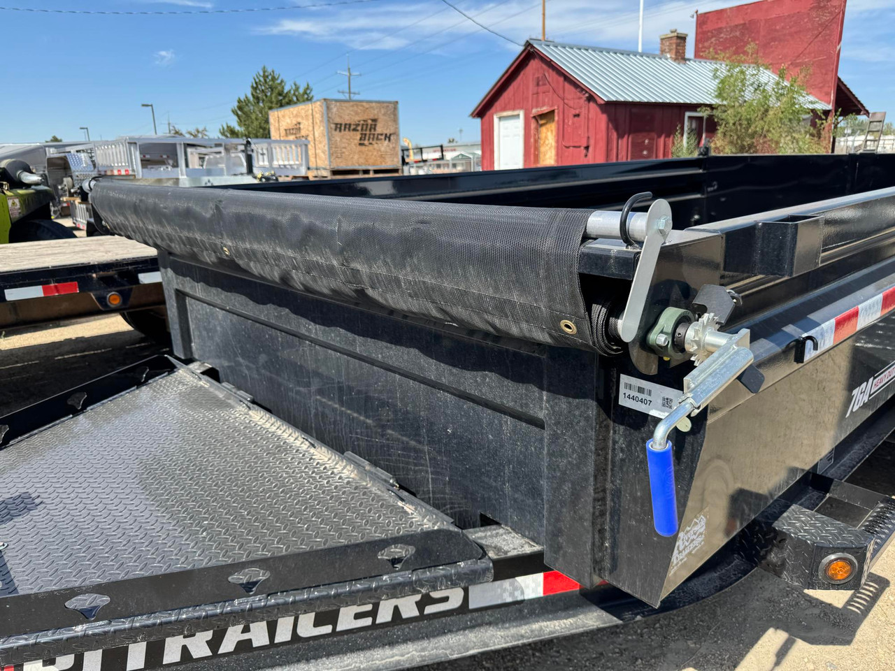 P.J. Trailers 2027 DL 83"X14' Low Profile Scissor Dump Trailer | Tandem Axle 14K, 6" Cylinder, Hydraulic Jack, 24" Sides, 7 Ga Floor