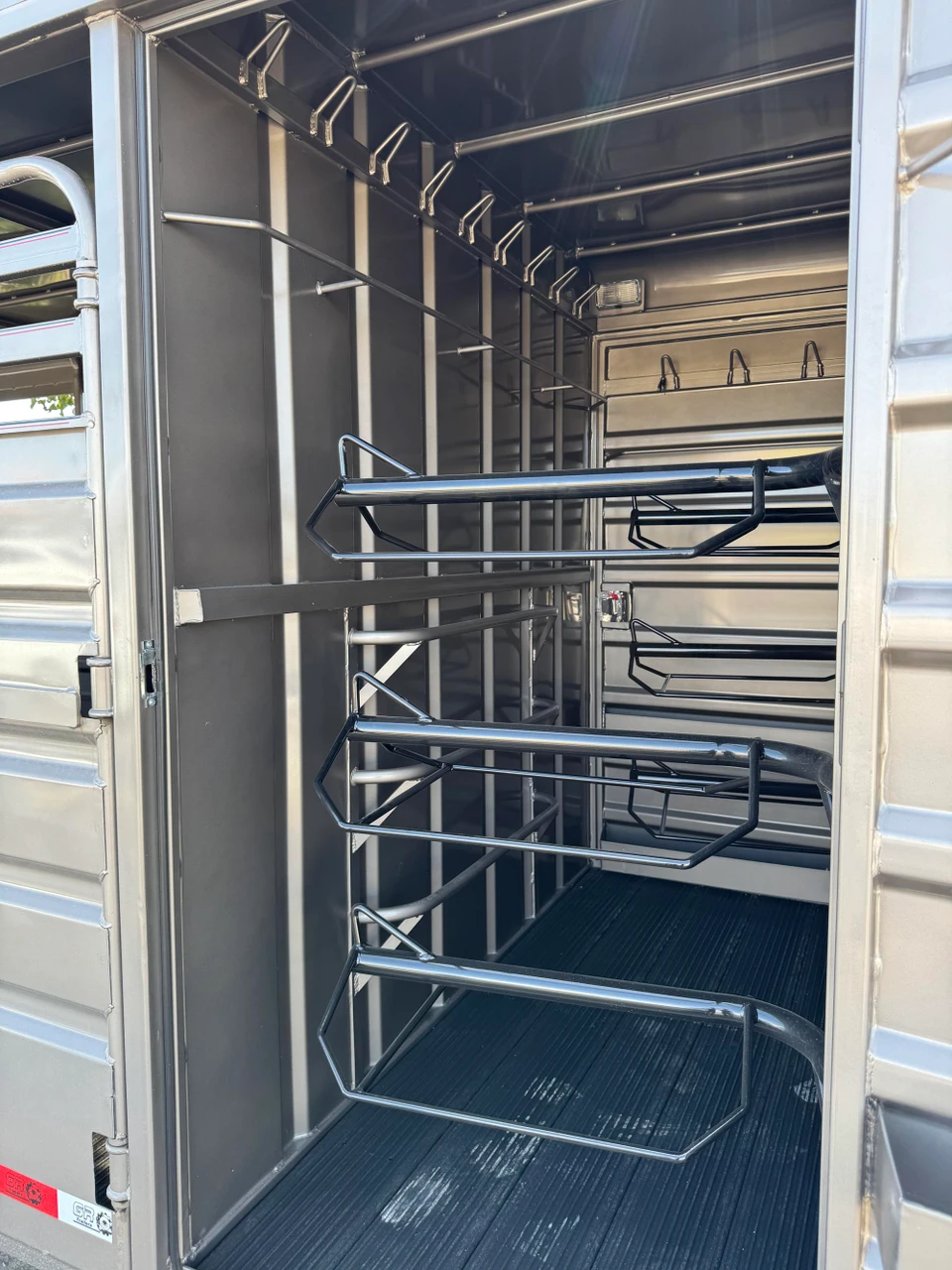 GR Trailers 2026 80"X24' Stock Trailer | Tandem Axle 14K, Straight Tack Double Doors, Rubber Floor, 48" Escape Door, Full Swing Rear Combo Gate