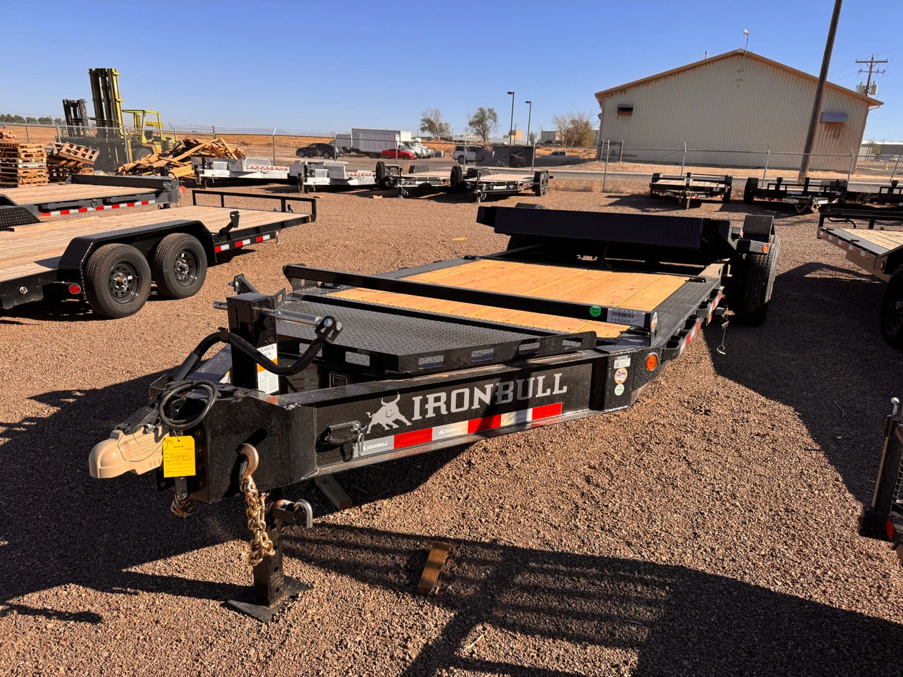 Iron Bull Trailers 2026 THB 83"X24' Gravity Tilt Trailer | Tandem Axle Axle 20K, 10" I-Beam Frame, 16" OC Crossmembers, Tongue Tool Box, Torsion Axles, 16 Ply
