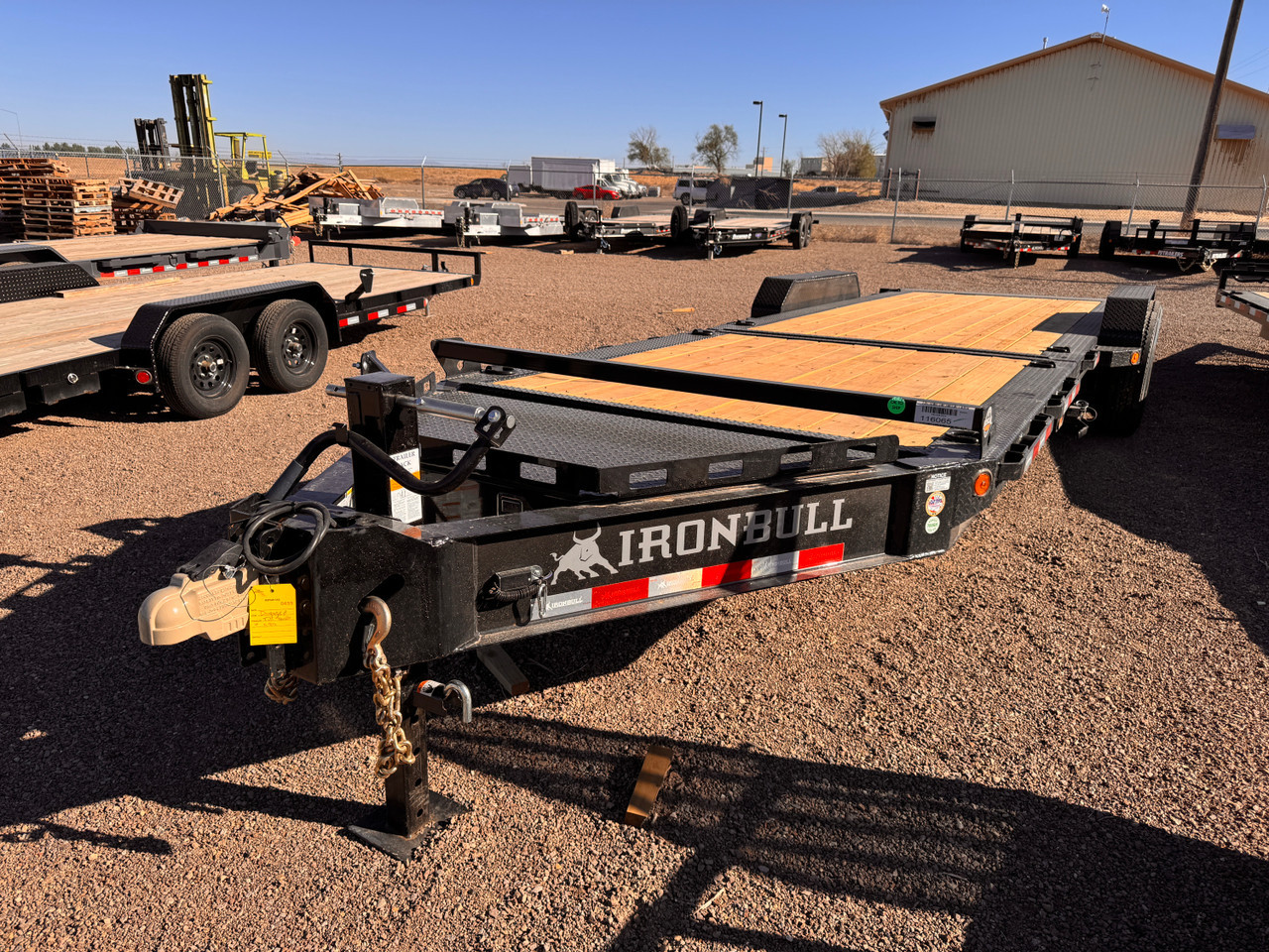 Iron Bull Trailers 2026 THB 83"X24' Gravity Tilt Trailer | Tandem Axle Axle 20K, 10" I-Beam Frame, 16" OC Crossmembers, Tongue Tool Box, Torsion Axles, 16 Ply
