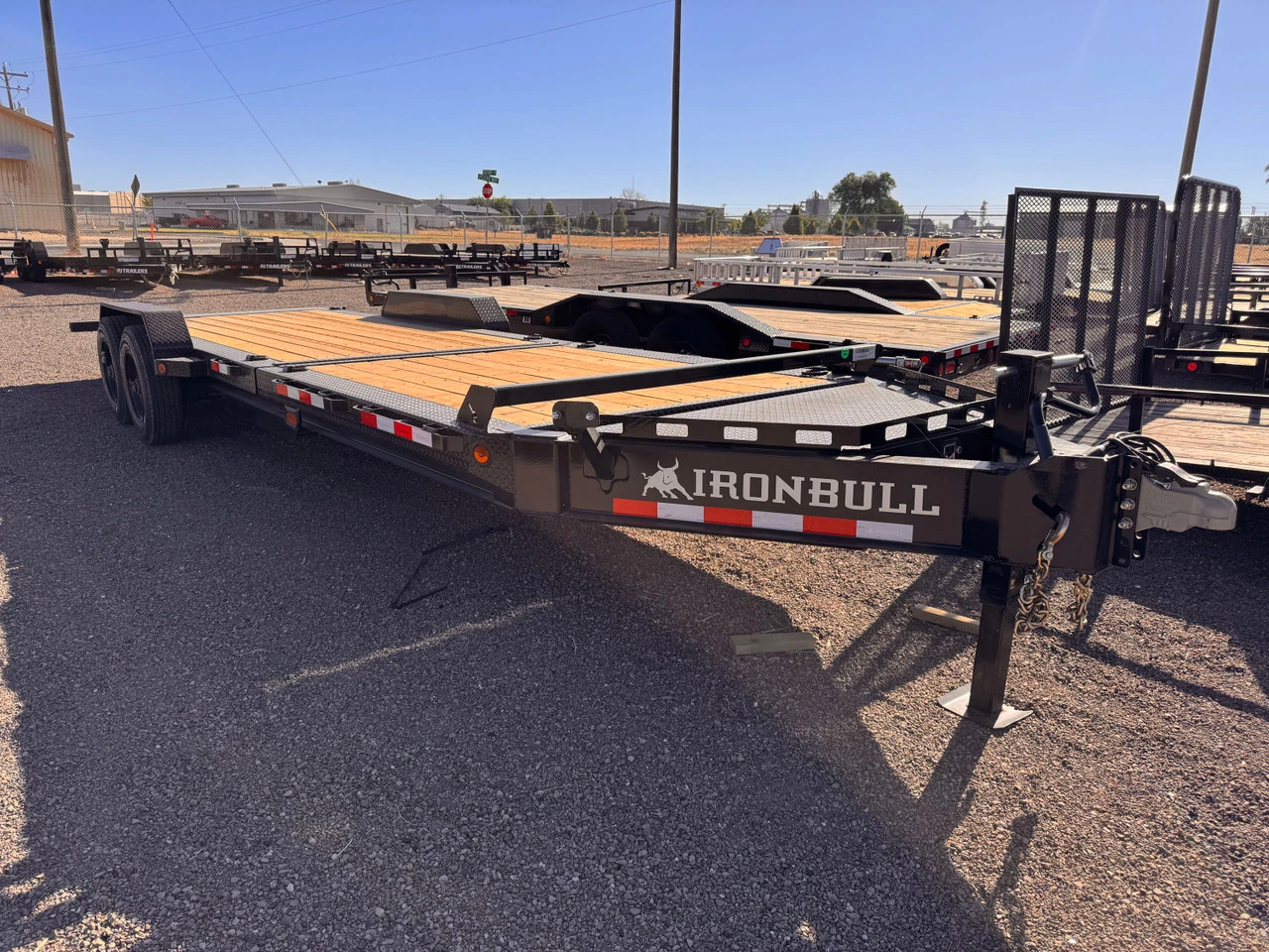 Iron Bull Trailers 2026 THB 83"X24' Gravity Tilt Trailer | Tandem Axle Axle 20K, 10" I-Beam Frame, 16" OC Crossmembers, Tongue Tool Box, Torsion Axles, 16 Ply