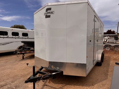 Charmac 2026 Atlas 90"x16' V-Nose Cargo Trailer | Tandem Axle 7K