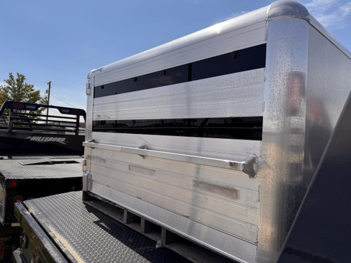 Hillsboro 48"x6' Stock Pickup Bed Box | Aluminum, Plexiglass Installed, Dual Divider