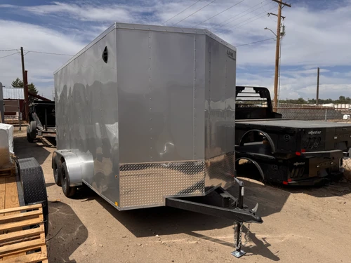 Look 2026 ST DLX 84"x14' V-Nose Cargo Trailer | Tandem Axle 7K