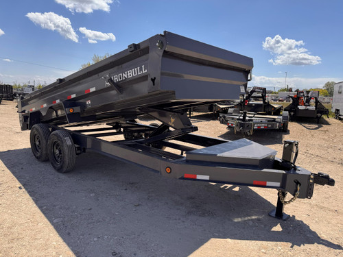 Iron Bull 2026 DWB 83"x16' Scissor Dump Trailer | Tandem Axle 14.999K
