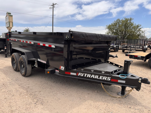 P.J. 2027 DM 83"x14' Scissor Dump Trailer | Tandem Axle 14K