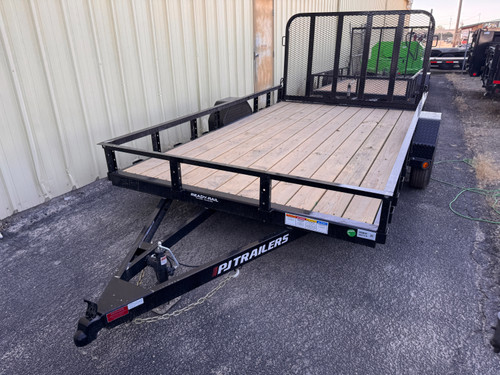 P.J. Trailers 2027 U8 83"X12' Utility Trailer | Single Axle Axle, Rear Rampgate