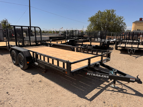 P.J. 2027 UL 83"x16' Utility Trailer | Tandem Axle