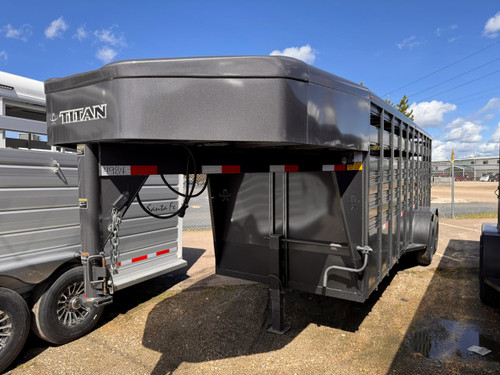 Titan 2026 Challenger Basic 72"x20' Stock Trailer | Tandem Axle 14K
