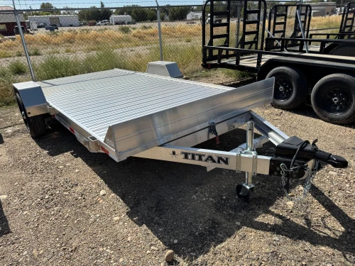 Titan Trailers 2026 80"X14' Gravity Tilt Trailer | Single Axle 2.99K, Aluminum, Idler Axle