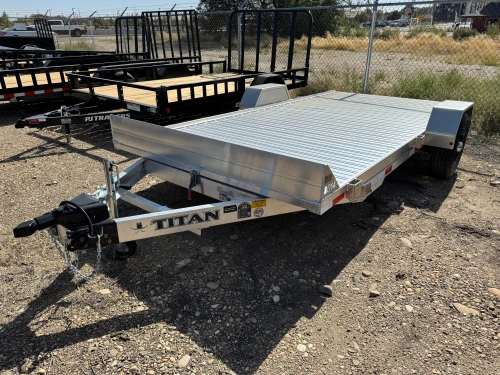 Titan Trailers 2026 80"X14' Gravity Tilt Trailer | Single Axle 2.99K, Aluminum, Idler Axle