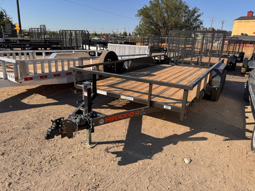 Maxx-D Trailers 2027 U3X 83"X16' Utility Trailer | Tandem Axle Axle, Dovetail, 4' Ramp Gate