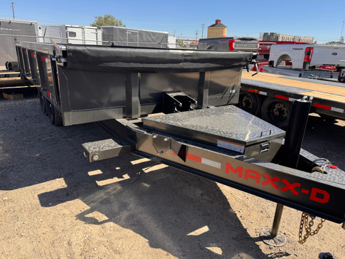 Maxx-D Trailers 2027 D9X 96"X16' Deckover Dump Trailer | Tandem Axle Axle 14K, Hydraulic Jack